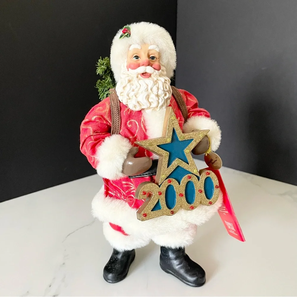 Greeting the Millennium Santa - Possible Dreams Clothtique by Dept. 56